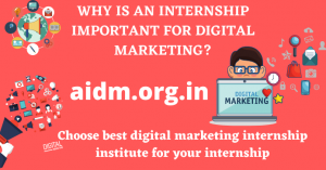 Why is an internship important for digital marketing?